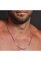 Men&#39;s Silver Color Cube Necklace - $4.00