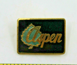 Aspen Colorado CO USA Green Leaf Black Collectible Pin Lapel Souvenir Vi... - $14.54