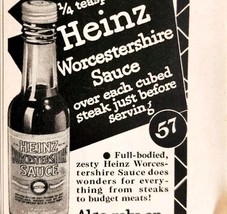 1947 Heinz Worcestershire Sauce Advertisement Condiments Food Steak DWPP20 - $19.99