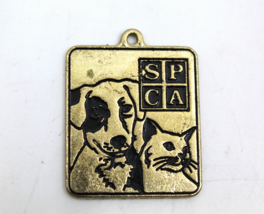 SPCA Organization Dog Cat Metal Collectible Keychain Charm only Vintage ... - $13.09