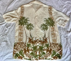 Hawaiian Style Shirt - Croft and Barrow - Island and Floral Theme - Sz M - £15.84 GBP