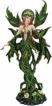 Ebros Elemental Earth Gaia Forest Green Fairy Statue Decorative Figurine... - £64.59 GBP