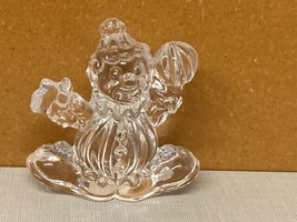 Princess House CLANCY THE CLOWN Figurine 24% Lead Crystal #841 Made in Germany - £6.37 GBP