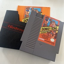 Donkey Kong Classics NES Nintendo Original Game Manual Sleeve 1988 - £26.43 GBP