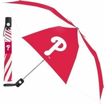 MLB Philadelphia Phillies 2 Colors 42&quot; Travel Umbrella by McArthur for W... - £24.98 GBP