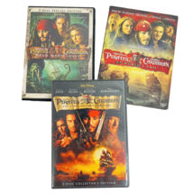 Walt Disney Pirates Of The Caribbean 1 2 And 3 Dvd Johnny Depp Orlando Bloom - £19.90 GBP