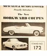 1957 Metcalfe &amp; Mundy Borgward Import Advertisement Autocar Automobilia ... - $54.86 CAD