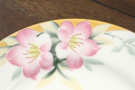 Vintage China NORITAKE Sri Lanka Pink AZALEA Pattern Salad Plate 8.25&quot; Gold Trim - £11.36 GBP