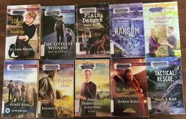 Lot of 10 Harlequin Love Inspired Books Ex. Library - £3.99 GBP