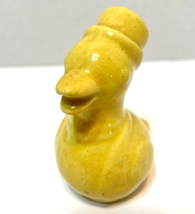 Antique Yellow Ceramic Duck Pepper Shaker with Stopper Made in Japan 3.25&quot; - £7.71 GBP