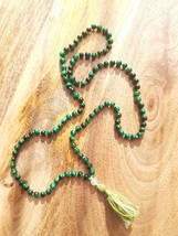 Green Heart Japa Mala 108 Shagina Prayer Beads - $44.44