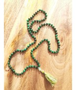 Green Heart Japa Mala 108 Shagina Prayer Beads - $44.44
