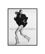Fashion Model Gigi Hadid Black White Stuart Weitzman Campaign Rolled Pos... - $17.82+