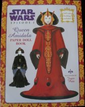 Star Wars Queen Amidala Paperdoll Book Naboo Episode 1 New Uncut 1999 Pa... - $18.00