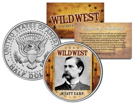 Wyatt Earp * Wild West Series * Jfk Kennedy Half Dollar U.S. Coin - £6.84 GBP
