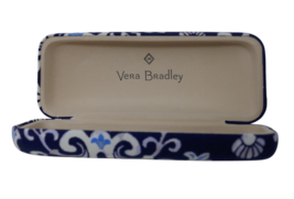 Vera Bradley Steel Blue Medallion Hard Clam Shell Eye Glass Case - $13.71