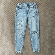 American Eagle Acid Wash Comfort Stretch Wasitband Distressed Jeans Short - $24.99