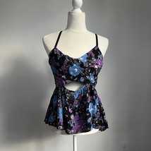 Free People Some Like It Hot Tank Top Floral Strap - £15.12 GBP