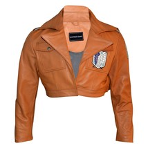 Giacca da motociclista da motociclista in vera pelle arancione/marrone... - £85.19 GBP