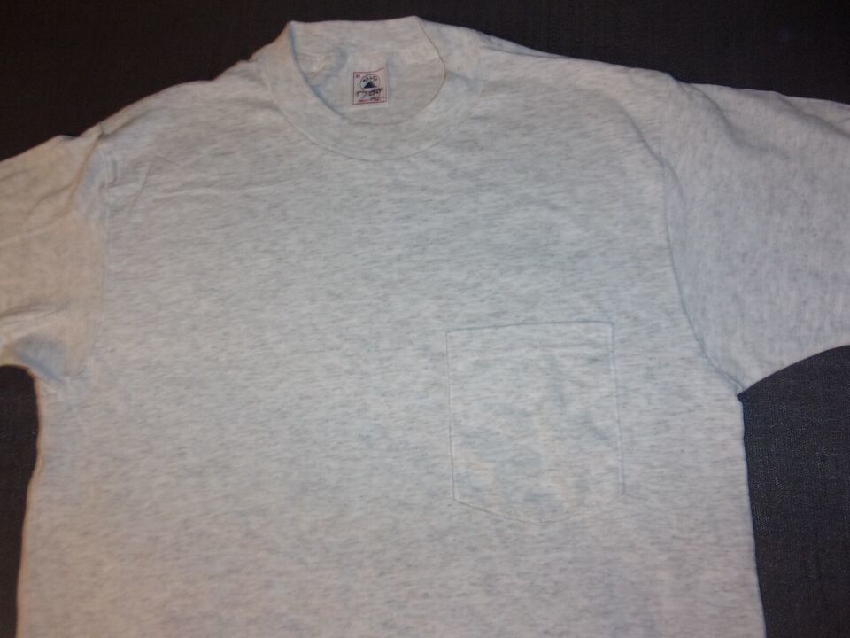 DELTA BRAND GRAY SHORT SLEEVE COTTON SHIRT MEDIUM - $6.18