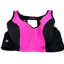 Livi Active Womens Molded Underwire Sports Bra 40D Black &amp; Pink - $21.12
