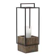 Candle Holder 21.5&quot;H Wood/Iron - £64.83 GBP