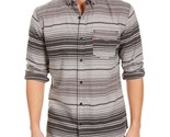 Levi&#39;s Men&#39;s Avalon Striped Flannel Shirt Caviar Grey Size 2XL - $19.97