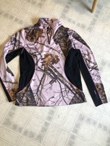 Guide Series GANDER  Mountain 1/4 Zip Jacket Pink Camo Women&#39;s Medium - £24.52 GBP