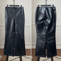 A Byer Faux Leather Bootcut Mini Flare Front Zip Mob Wife Pants 9 - $455.32 MXN