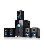 beFree Sound 5.1 Channel Surround Sound Bluetooth Speaker System- Blue - $127.66 CAD
