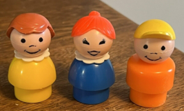 Vtg Family Fisher Price little people Mom Boy Girl Daughter Brother Sist... - £13.36 GBP