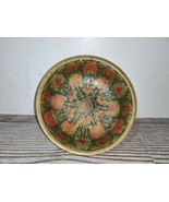 Vintage Etched Embossed Decorative Antique Copper Tray Plate Indian Turk... - £20.38 GBP