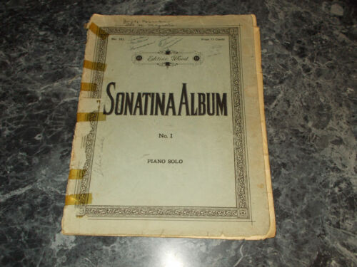 Sonatina Album Piano Solo No 1 No 521 Edition Wood - $0.99