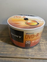 New Sony DVD-R 4.7GB 120 Min 16X DVD-R Blank Media Disc 50 Pack Sealed - $29.65