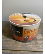 NEW Sony DVD-R 4.7GB 120 Min 16X DVD-R Blank Media Disc 50 Pack SEALED - £23.18 GBP