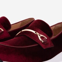 The Milan Burgundy Leather Women Sneaker image 4