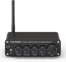 Fosi Audio Bt30D Bluetooth 5.0 Stereo Audio Receiver Amplifier 2.1 Channel Mini - $117.99