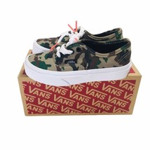 Authentic Vans Sneakers Kids Camo Olive Wht Size 12 NIB Off The Wall VN000WWXY33 - £30.02 GBP