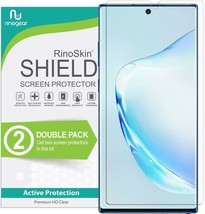 Samsung Galaxy Note 10 Plus Screen Protector Anti Scratch Self Healing 2 Pack - £21.83 GBP