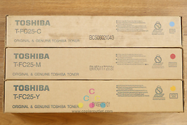 Genuine Toshiba T-FC25 CMY Toner Cartridge eSTUDIO 2040C 2540C 3040C 3540C 4540C - £129.44 GBP