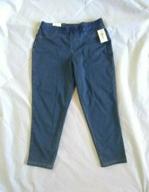 Style &amp; Co Women&#39;s Pull-On Twill Legging Indigo Blue Capri size Small - $29.89