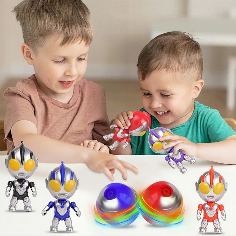 Bandai Ultraman Spinning Top Toys That Glows In Colorful Colors Music Toy For - $22.48+
