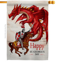 St. George&#39;S Day House Flag Fantasy 28 X40 Double-Sided Banner - £28.95 GBP