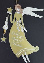 Angel Ornament Believe In The Magic Of Christmas Angel 7&quot; Tallx 4 1/2&quot; W... - $9.49