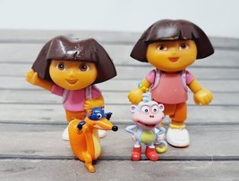 Dora the Explorer Figure Lot (4) Swiper Boots Cake Topper Nickelodeon - £5.82 GBP