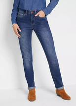 John Baner Straight Leg Dark Blue Denim Jeans Uk 18 Plus Size (fm46-3) - £11.42 GBP