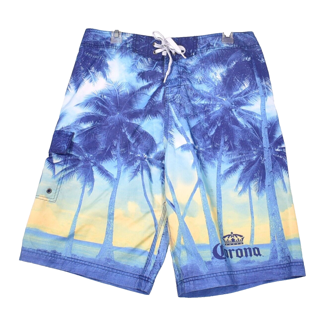 Corona Extra Mens Swim Trunks Board Shorts 34 Multicolor Embroidered - $17.24