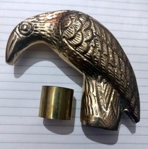 Walking Stick Handle(Raven Brass Shape)  Handle for Walking Steel - £16.08 GBP