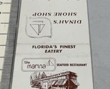 Vintage Matchbook Cover The Marina Seafood Restaurant Pensacola, Fl gmg ... - £9.73 GBP