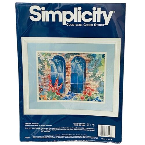 Simplicity Garden Window Countless Cross Stitch Kit - $14.99